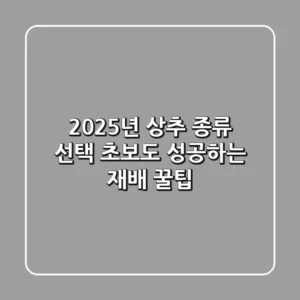 2025년 상추 종류 선택: 초보도 성공하는 재배 꿀팁!