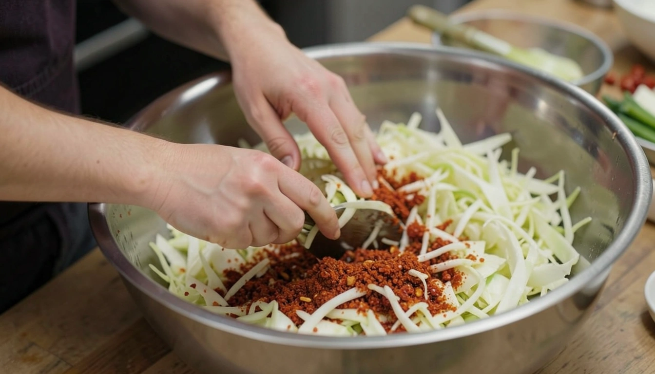 전문가도 인정하는 맛의 비결: 봄동겉절이 더 깊은 풍미 더하기