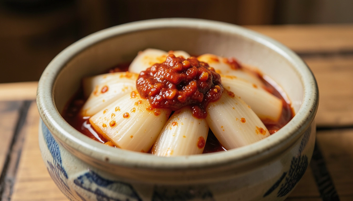 황금 비율 매운총각무 김치 양념 레시피: 매운맛 제대로 살리기